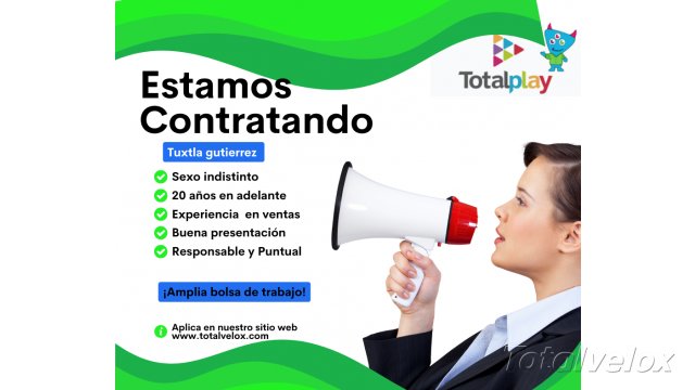 Unete a nuestro equipo de trabajo - TOTAL VELOX