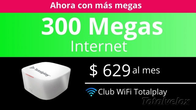 paquete 300 Megas Internet - TOTAL VELOX