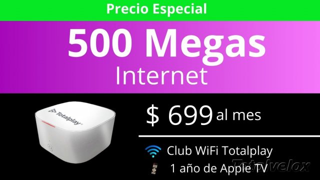 Paquete 500 Megas Internet - TOTAL VELOX