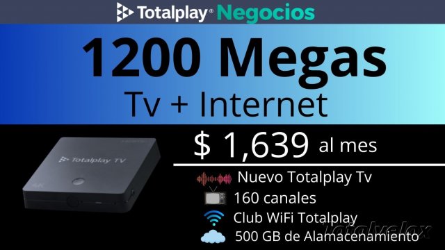 Negocios 1200 Megas Tv + Internet