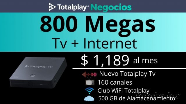 Negocios 800 Megas Tv + Internet