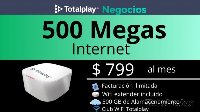 Negocios 500 Megas Internet - TOTAL VELOX