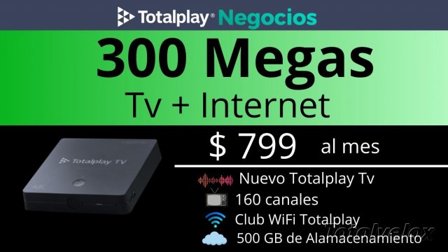 Negocios 300 Megas Tv + Internet